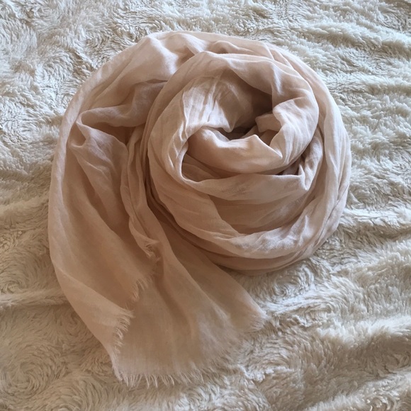 Sheer Pale Pink Scarf/Shawl - Picture 3 of 3